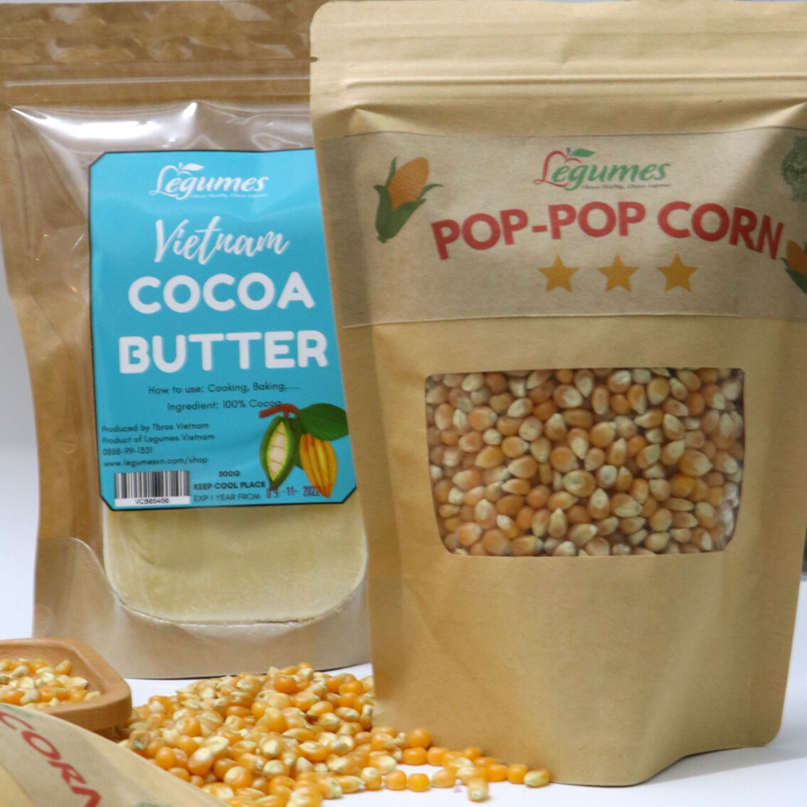 Pop-Pop Corn Kernel Legumes 500g (Túi)