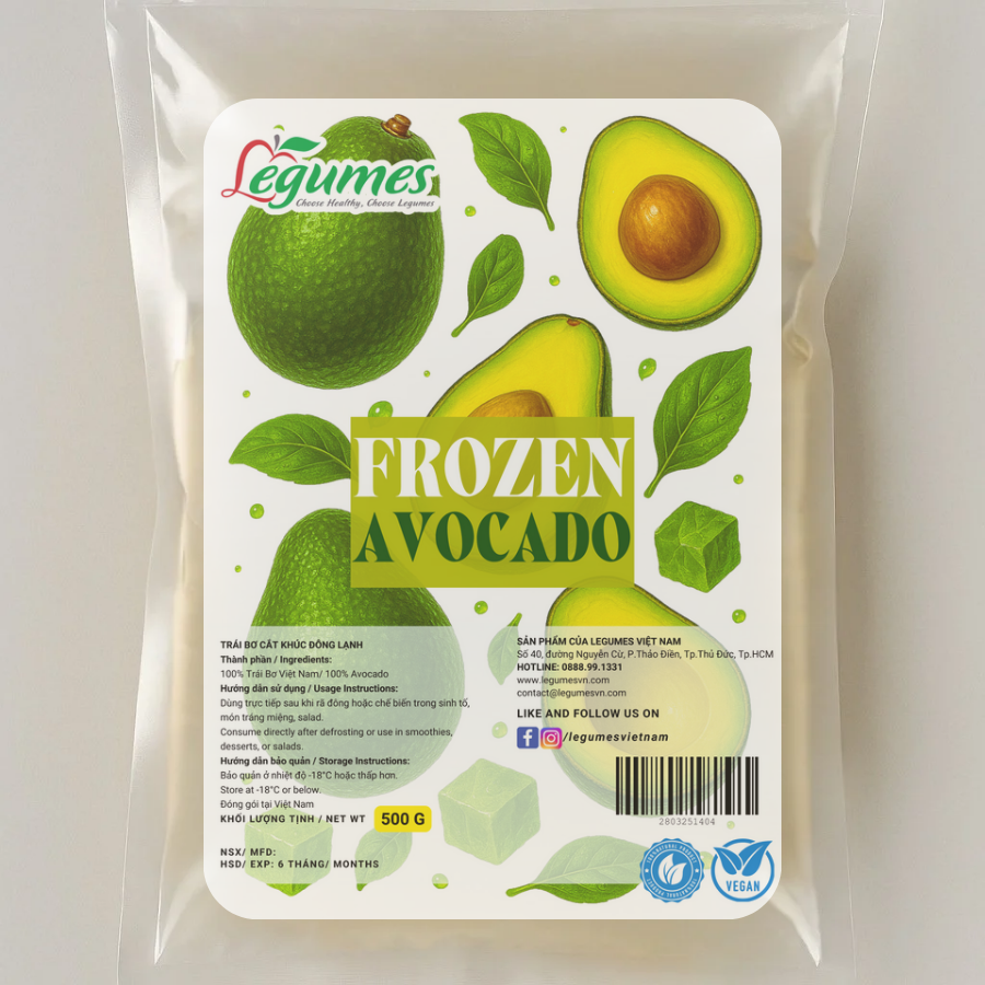 Bơ Đông Lạnh Cắt Miếng – Légumes