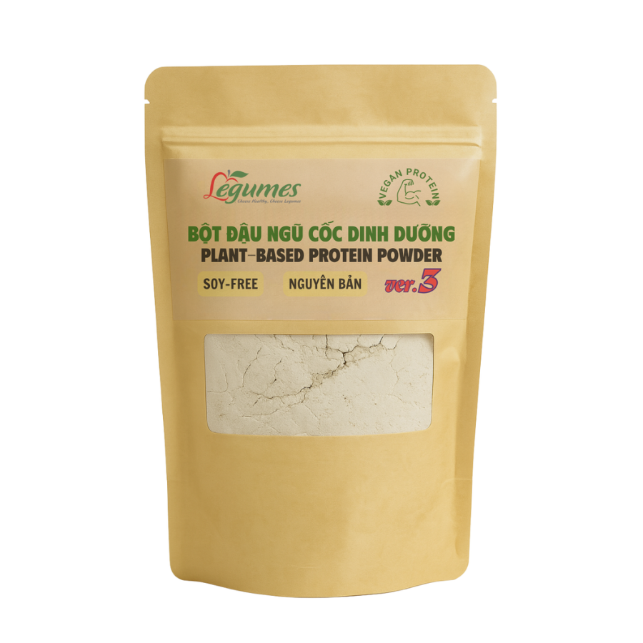 Bột Đậu Ngũ Cốc Dinh Dưỡng Nguyên Bản VER 3 – Protein Thực Vật – Không Đậu Nành – 500g | Légumes