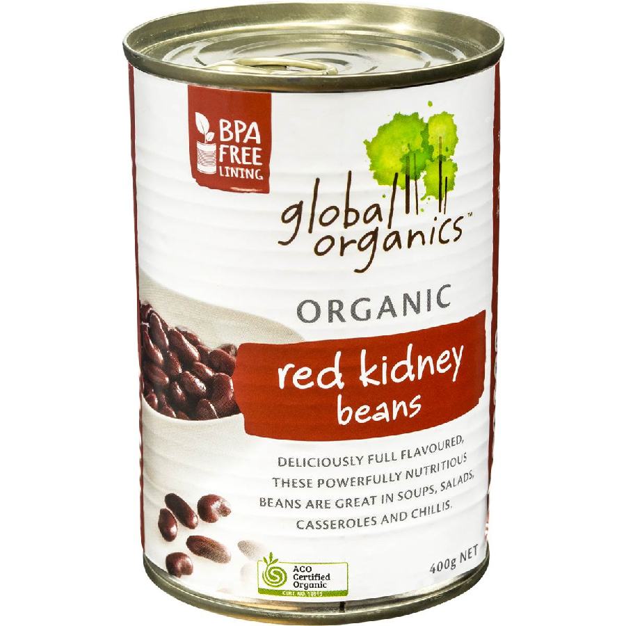 Global Organics Organic Red Kidney Beans 400g Légumes
