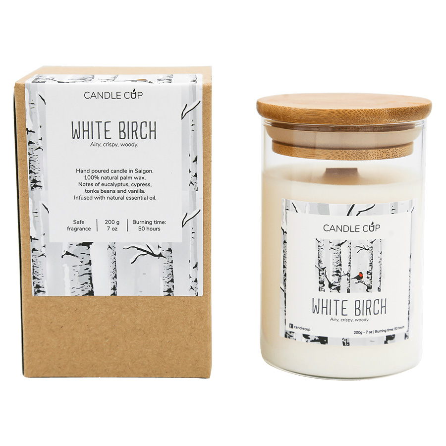 Candle Cup White Birch - Cốc nến bạch dương