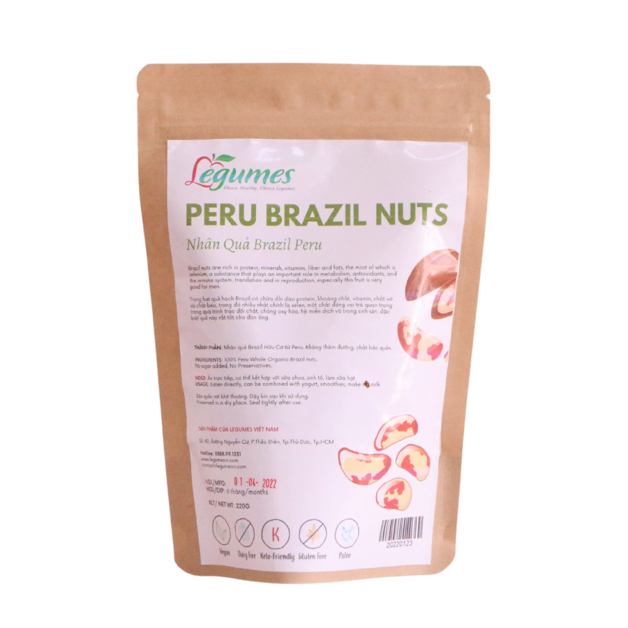 Raw Brazil Nut - Quả Hạch Brazil | Légumes Vietnam