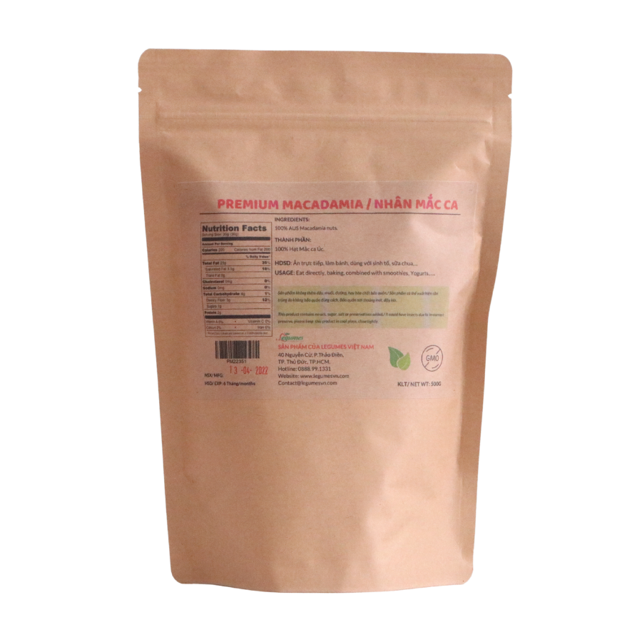Legumes Macadamia (No Shell) - Hạt Macca (Không vỏ) Legumes
