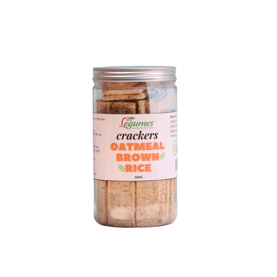 Crackers Oatmeal Brown Rice Vegan