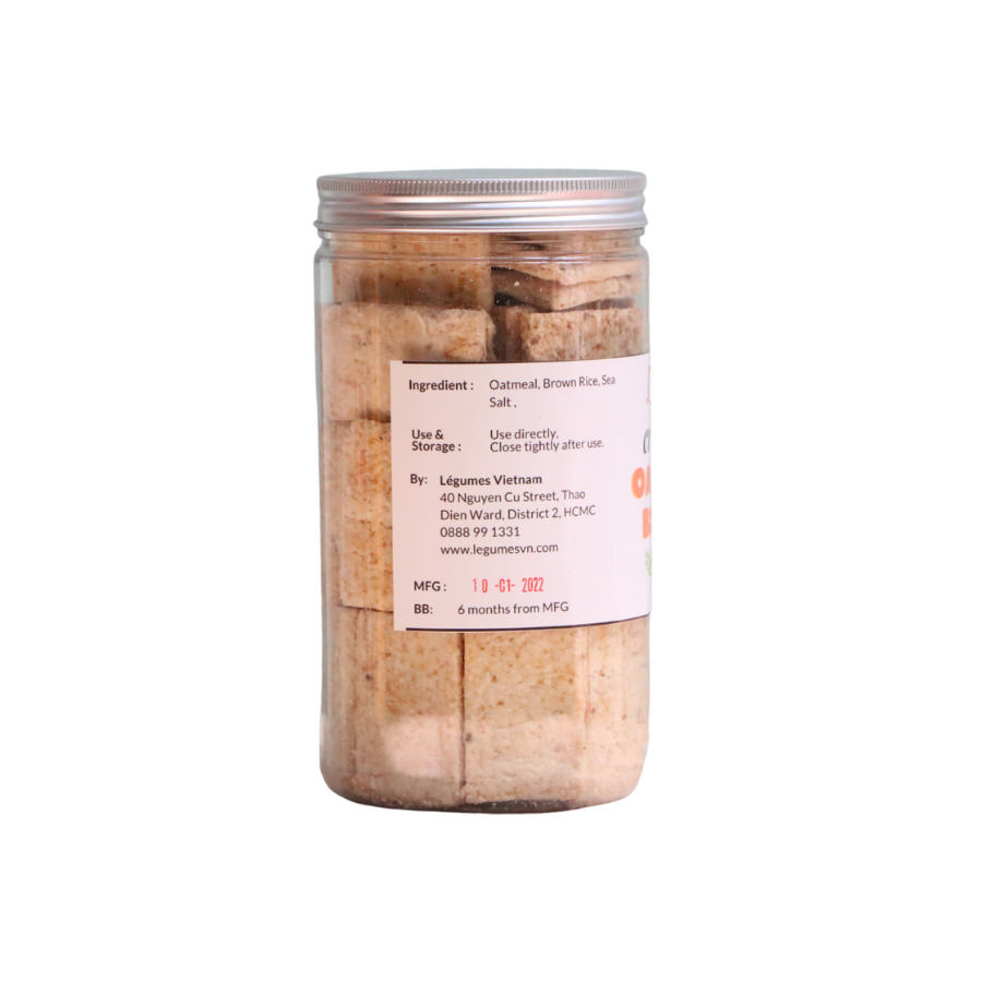 Crackers Oatmeal Brown Rice Vegan