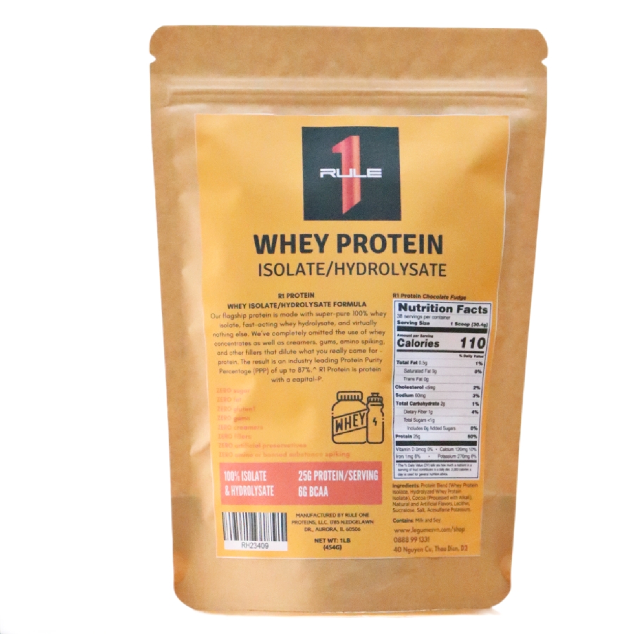 RULE 1 PROTEIN WHEY ISOLATE/HYDROLYSATE FORMULA