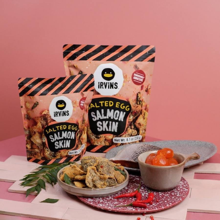 IRVINS Salted Egg Salmon Skin L gumes