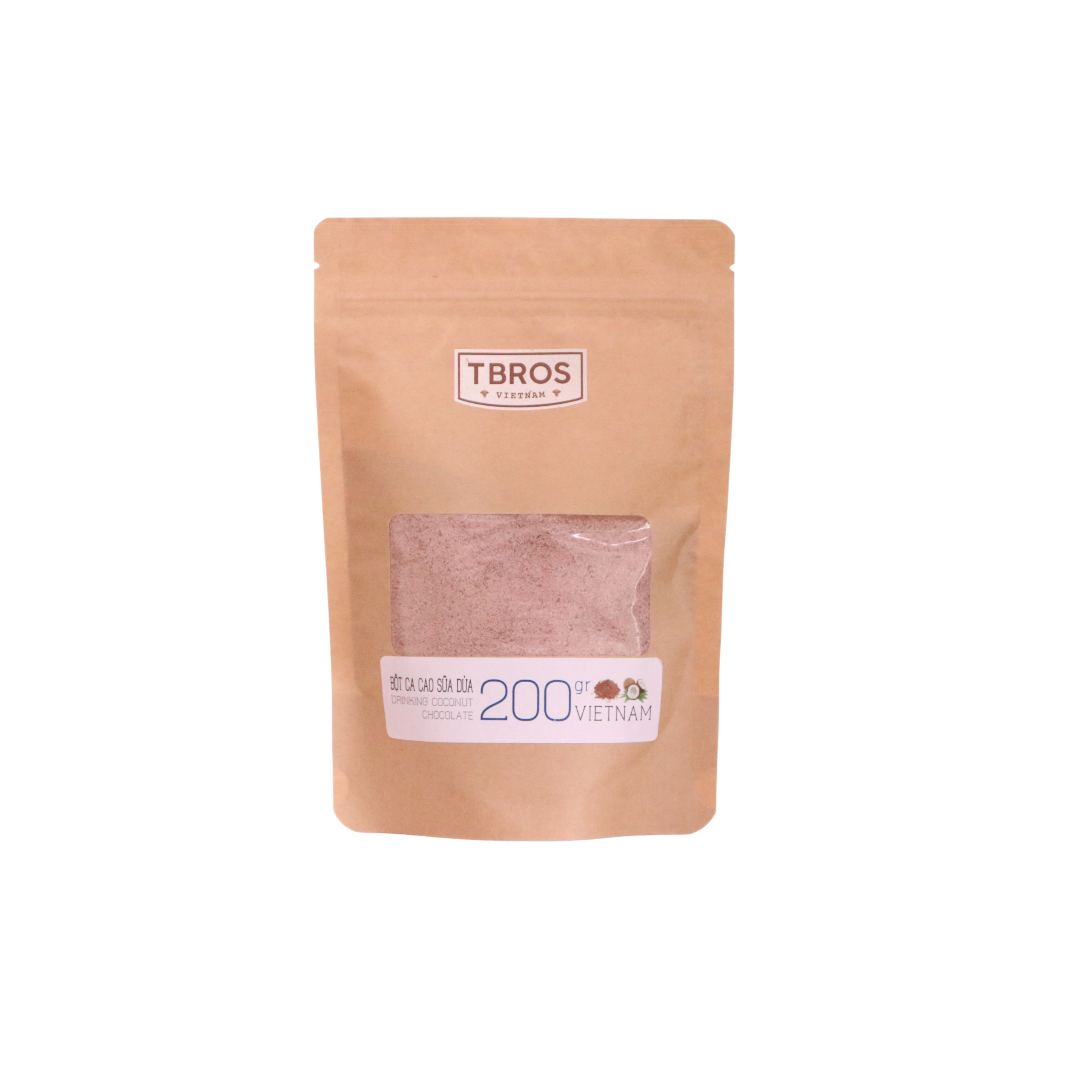 TBROS Drinking Coconut Chocolate Powder - Bột uống Sô côla dừa TBROS